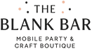 Logo of The Blank Bar with text 'The Blank Bar Mobile Party & Craft Boutique' on a light background.